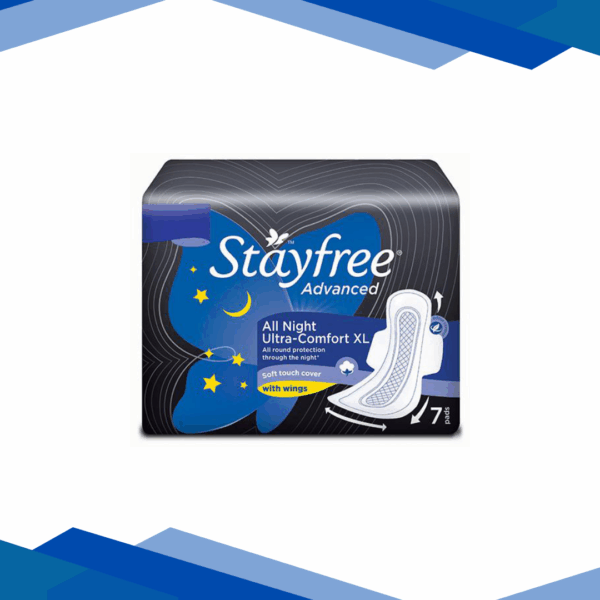 Stayfree Advanced All Nights Ultra-Comfort with Wings (XL) 7's