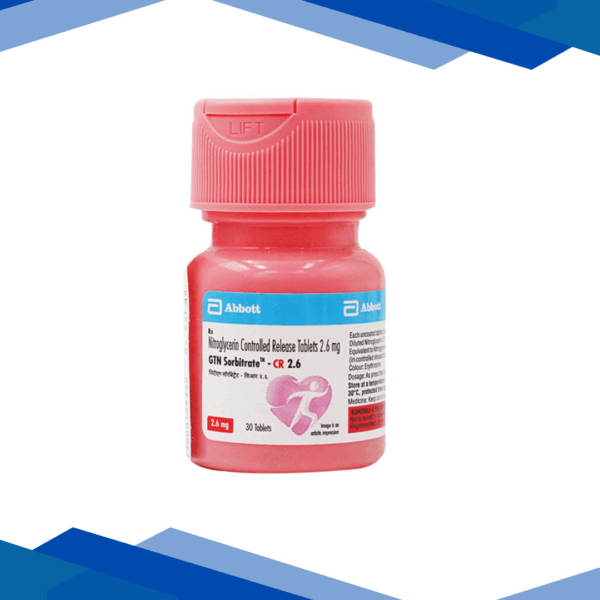 GTN Sorbitrate CR 2.6mg Tablet 30'S