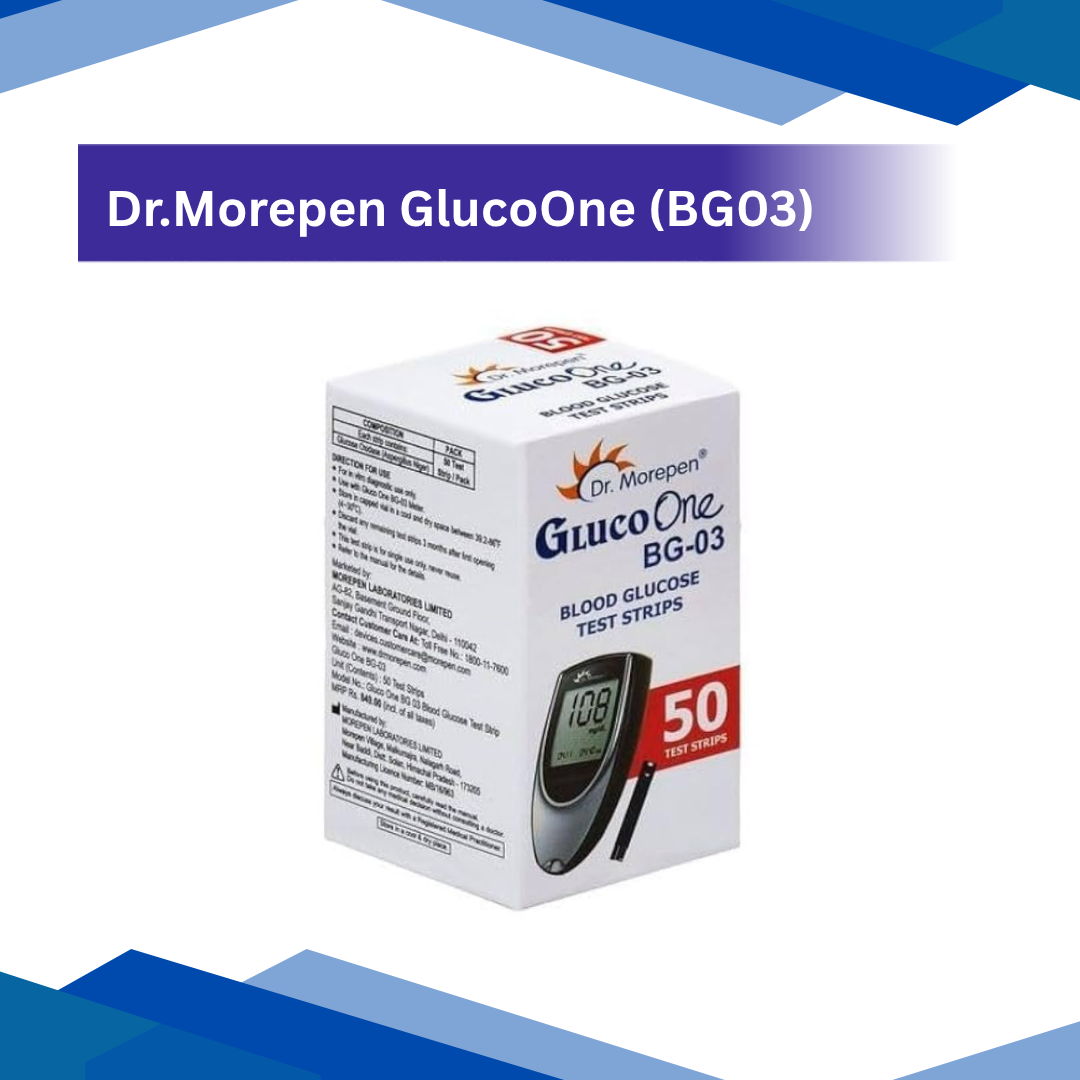 Dr. Morepen GlucoOne BG-03 (50 Test Strips)