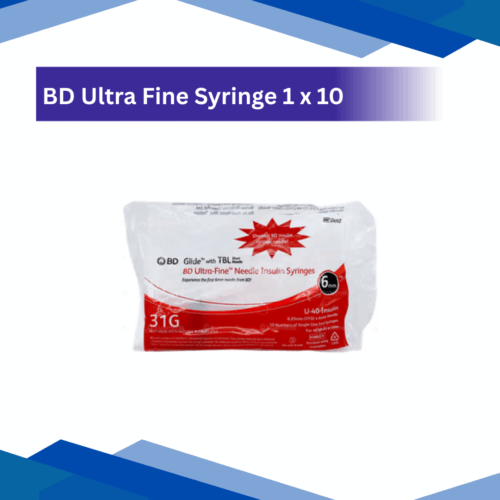 BD Ultra-Fine Needle Insulin Syringe 100U 31G 6mm
