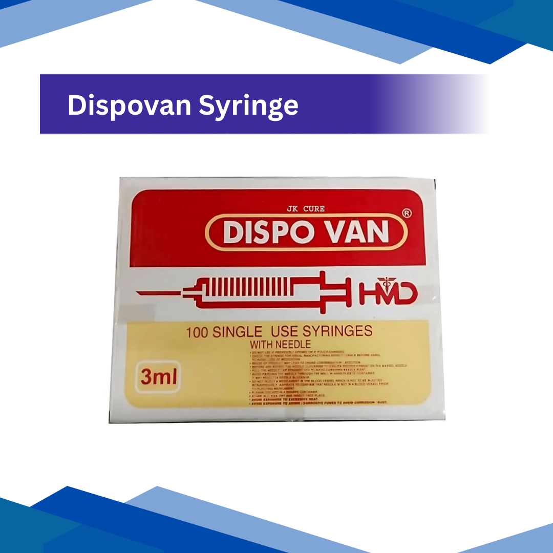Dispo Van 100 Single use Syringes 3 ml