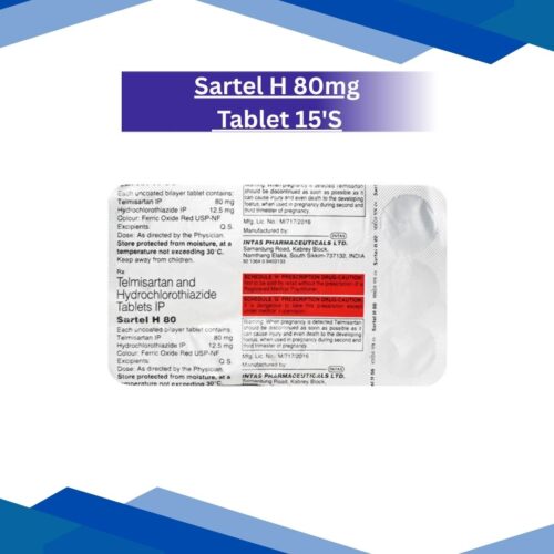 Sartel H 80mg Tablet 15's
