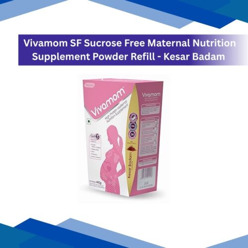 Vivamom SF Sucrose Free Maternal Nutrition Supplement Powder Refill - Kesar Badam Flavour 400 g