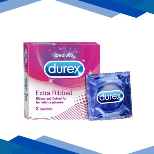 Durex Extra Ribbed - 3 Condoms