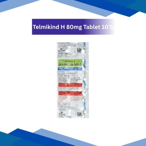 Telmikind H 80mg Tablet 10'S