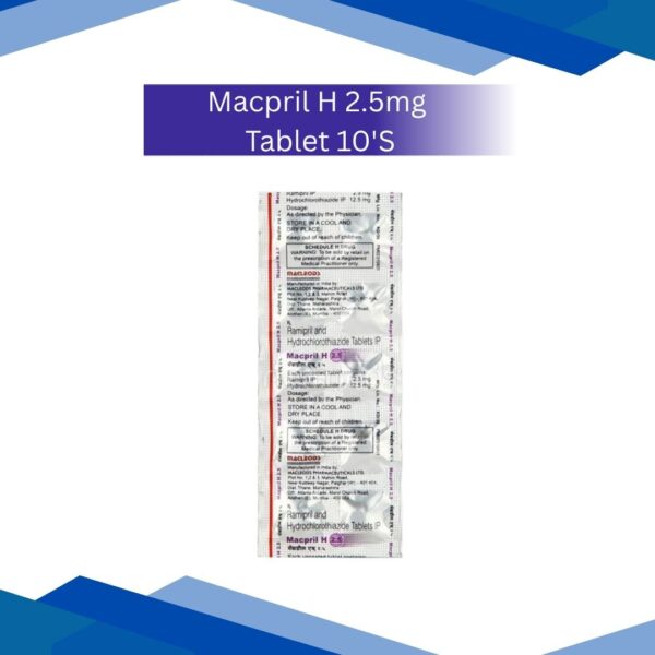 Macpril H 2.5 mg Tablet 10's