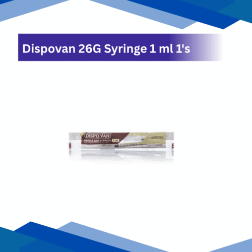 Dispovan 26G Syringe 1 ml 1's