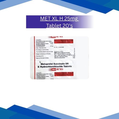 MET XL H 25 mg Tablet 20's