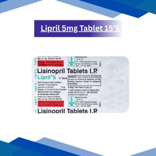 Lipril 5mg Tablet 15'S