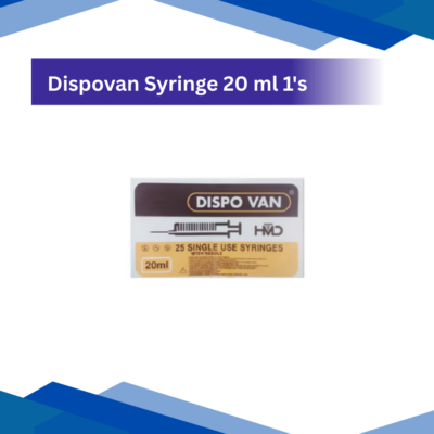 Dispovan Syringe 20 ml 1's