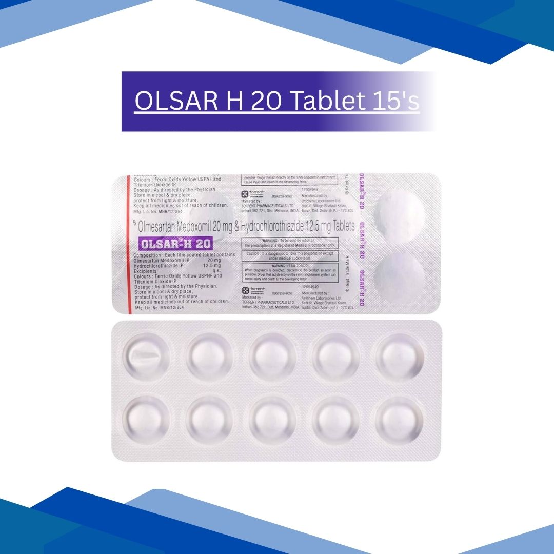 OLSAR H 20 Tablet 15's
