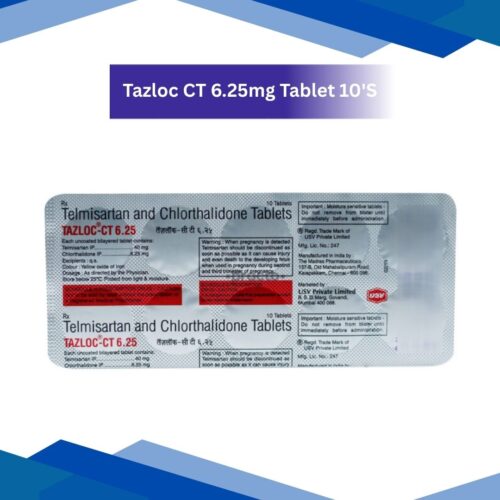 Tazloc CT 6.25 mg Tablet 10's