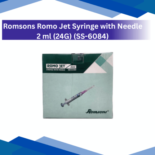 Romsons Romo Jet Syringe with Needles 2 ml (24G)(SS-6084)