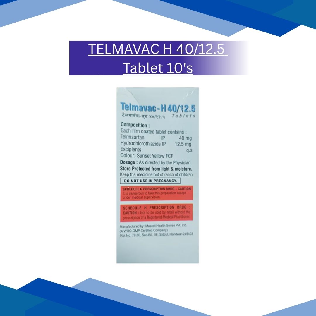 TELMAVAC H 40/12.5 Tablet 10's