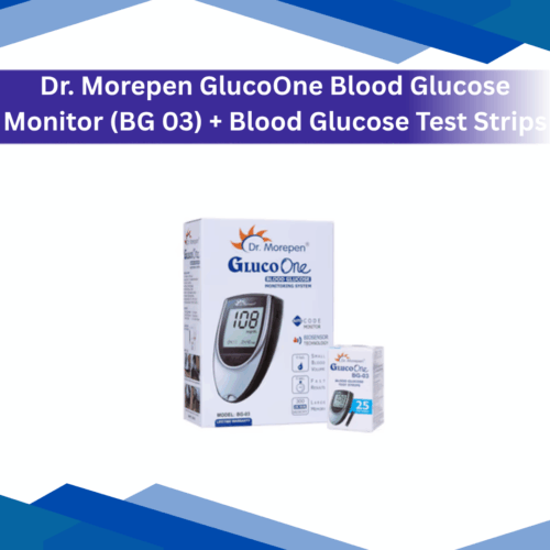 Dr. Morepen GlucoOne Blood Glucose Monitor (BG 03) + Blood Glucose Test Strips