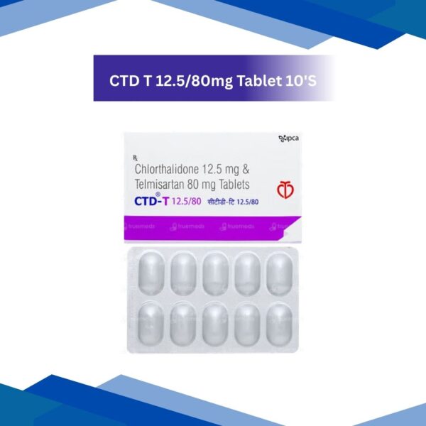 CTD T 12.5/80 mg Tablet 10's