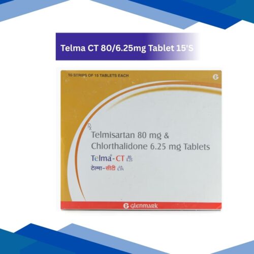 Telma CT 80/6.25 mg Tablet 15's