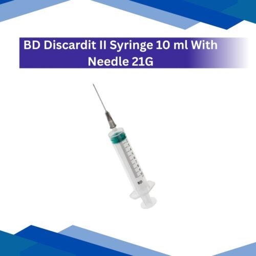 BD Discardit II Syringe 10 ml with Needle 21G