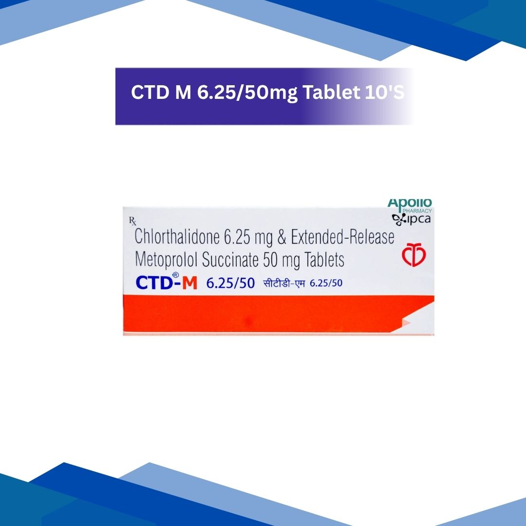 CTD M 6.25/50 mg Tablet 10's