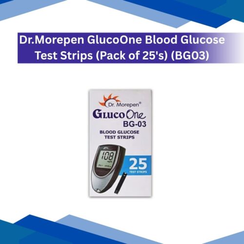 Dr. Morepen GlucoOne Blood Glucose Test Strips (Pack of 25's) (BG03)