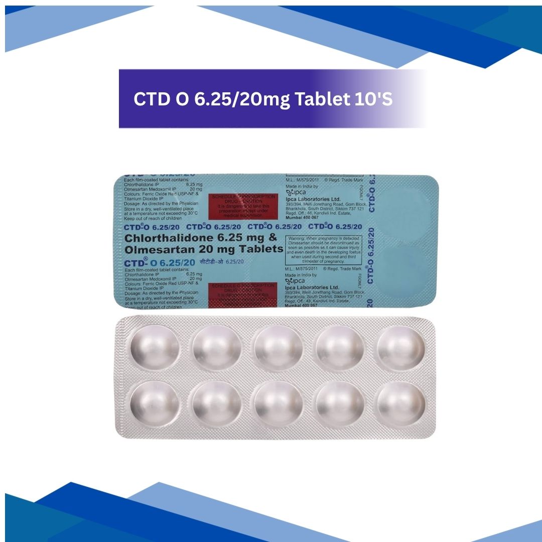 CTD O 6.25/ 20 mg Tablet 10's