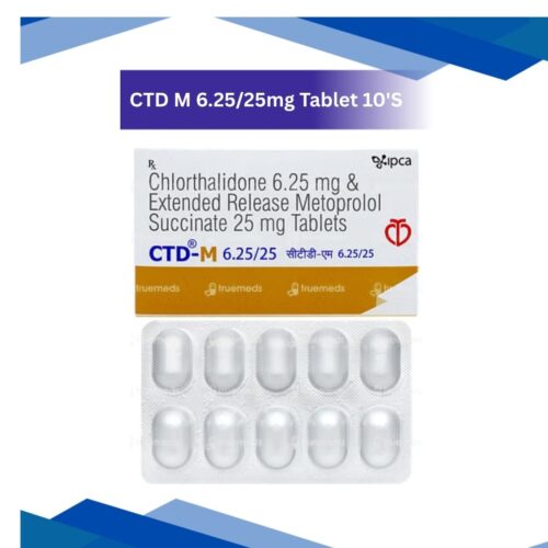 CTD M 6.25/25 mg Tablet 10's