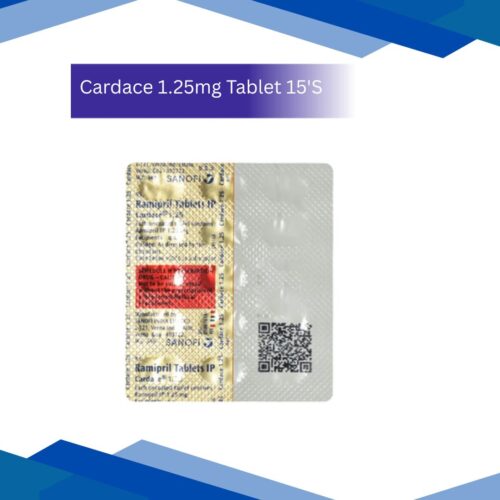 Cardace 1.25 mg Tablet 15's