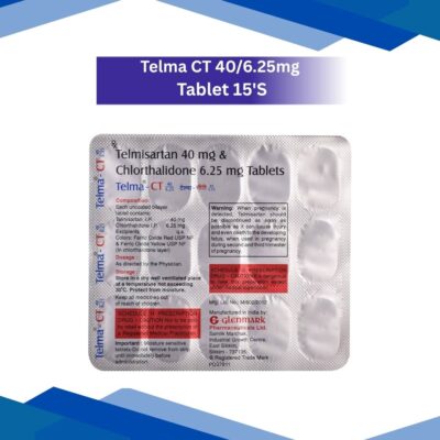 Telma CT 40/6.25 mg Tablet 15's