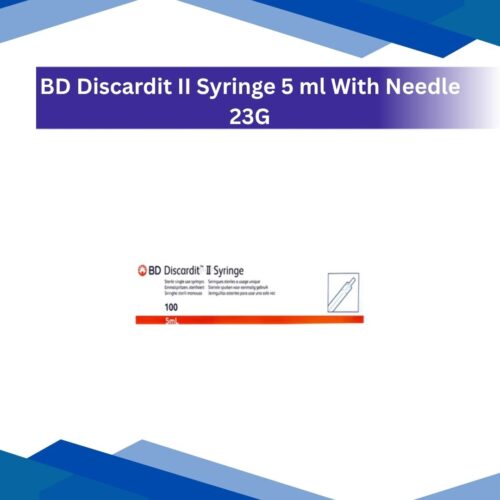 BD Discardit II Syringe 5 ml with Needle 23G