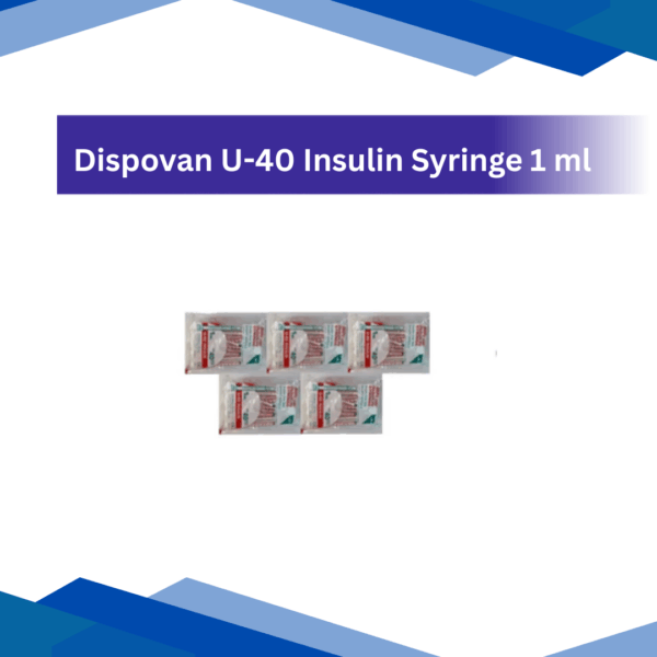 Dispovan U-40 Insulin Syringe 1ml