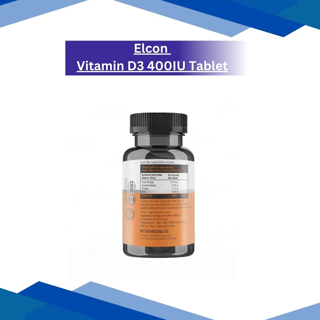 Elcon Vitamin D3 400IU Tablet