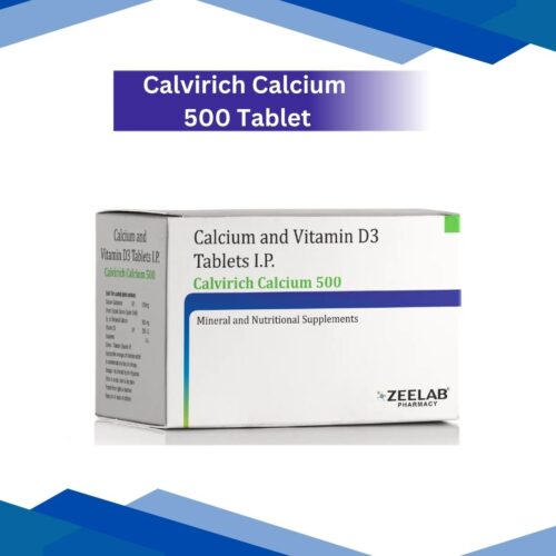 Calvirich Calcium 500 Tablet Zeelab Pharmacy Pvt Ltd