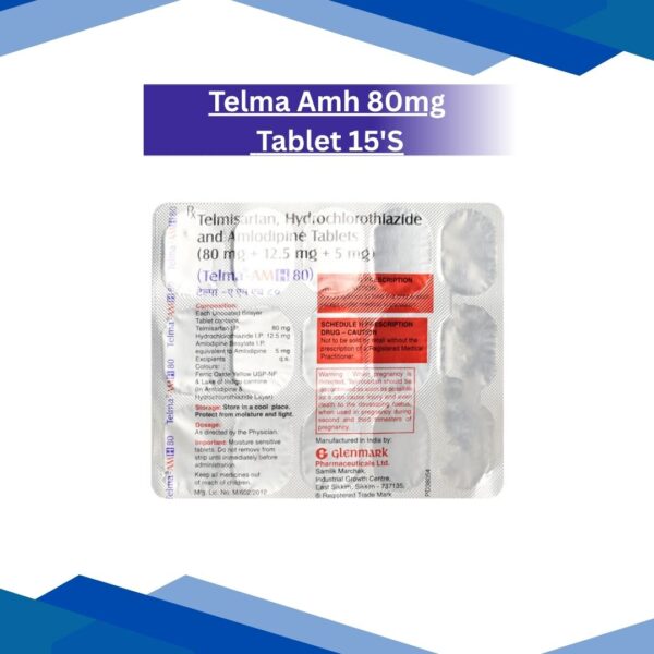 Telma Amh 80mg Tablet 15'S