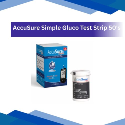 AccuSure Simple Gluco Test Strips 50's