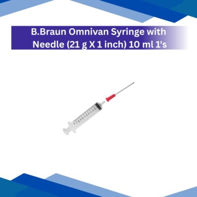 B Braun Omnivan Syringe with Needle (21g x 1 in) 10 ml 1's