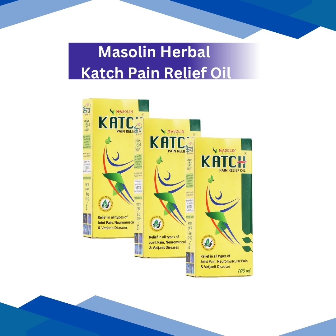Masolin Herbal Katch Pain Relief Oil (100ml Each)