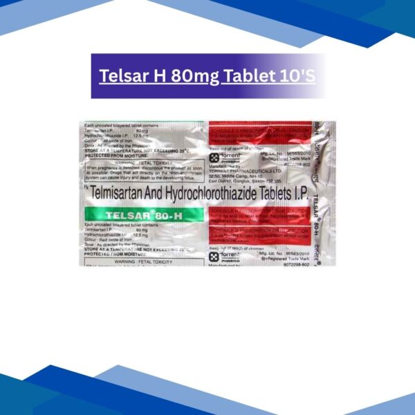 Telsar H 80mg Tablet 10'S