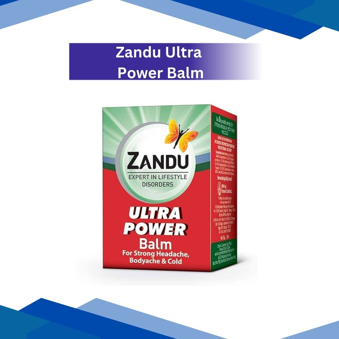 Zandu Ultra Power Balm | For Pain Relief from Strong Headache, Bodyaches & Cold | Bone, Joint & Muscle Care