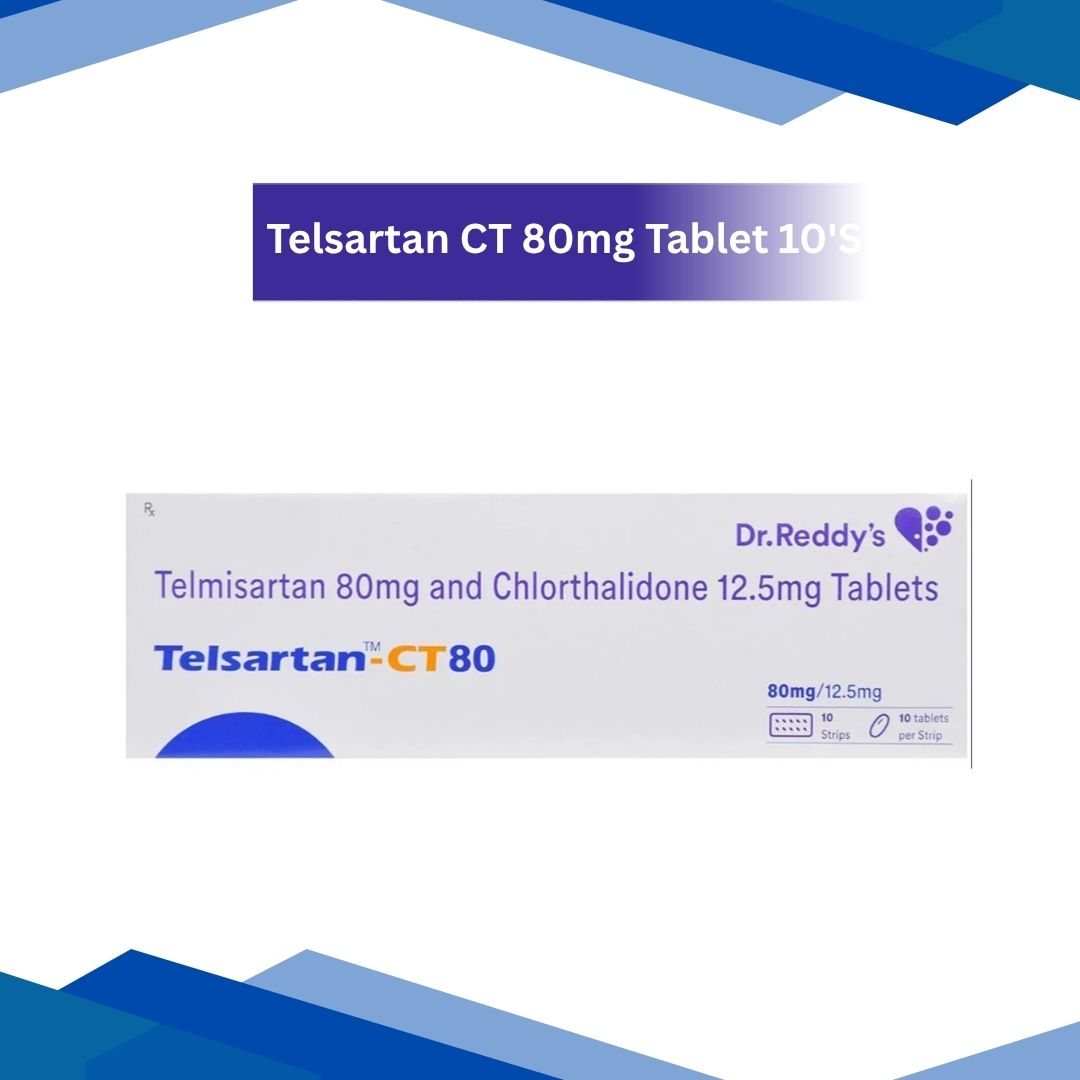 Telsartan CT 80 mg Tablet 10's