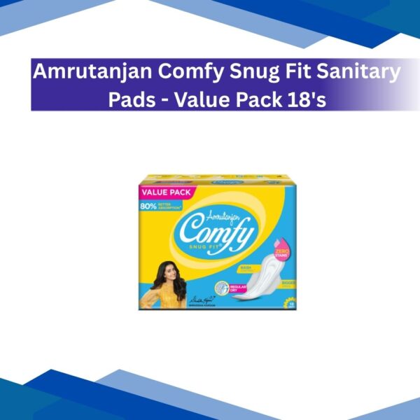 Amrutanjan Comfy Snug Fit Sanitary Pads - Value Pack 18's