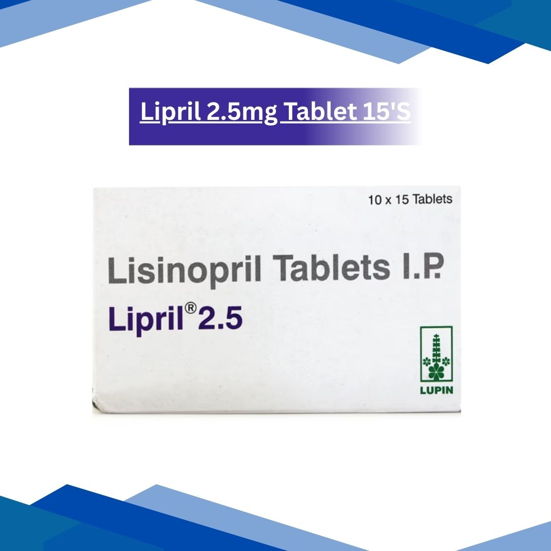 Lipril 2.5mg Tablet 15'S