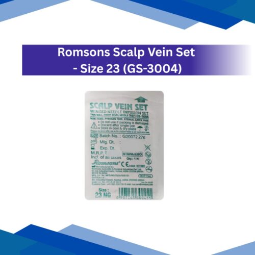 Romsons Scalp Vein Set - Size 23 ( GS- 3004)