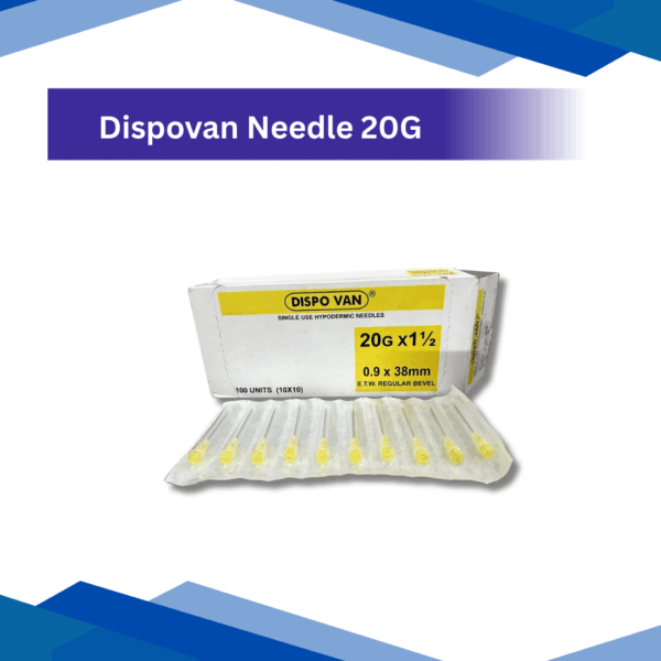 Dispovan Single use Hypodermic Needles 20G