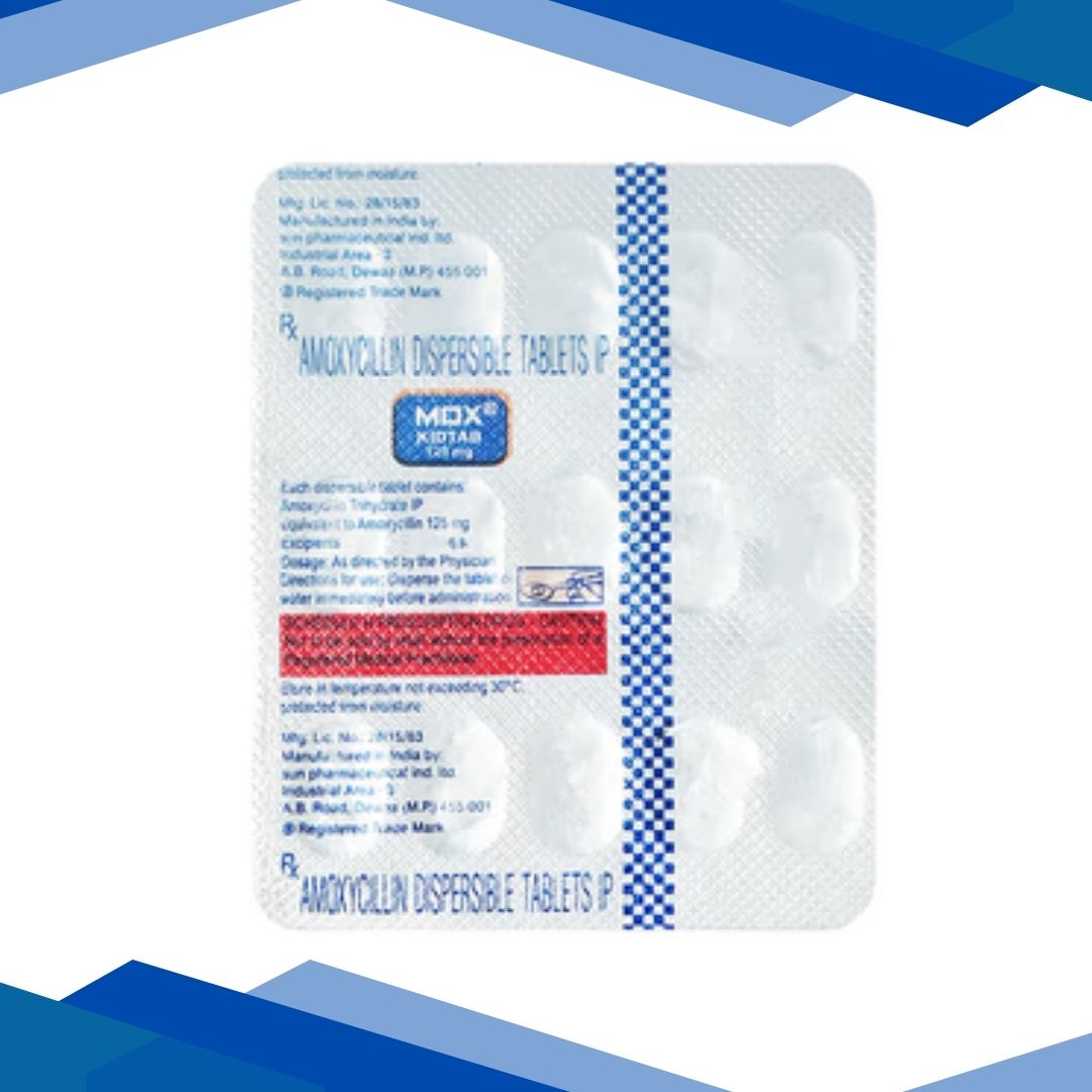 MOX Kidtab 125mg Tablet 15'S