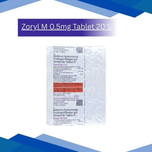 Zoryl M 0.5mg Tablet 20'S