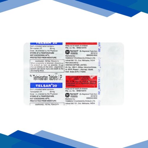 Telsar 20mg Tablet 15'S