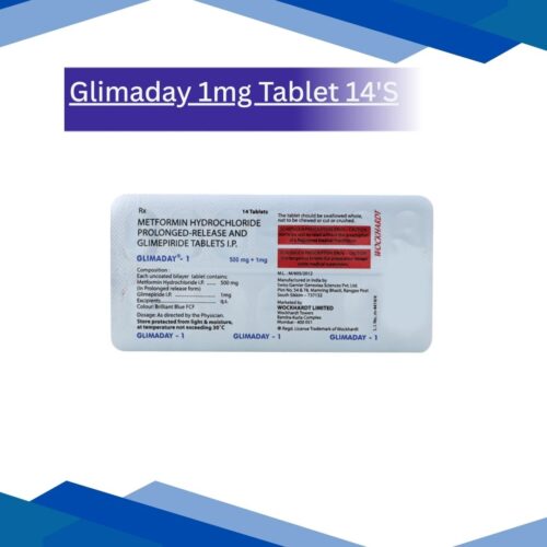 Glimaday 1mg Tablet 14'S