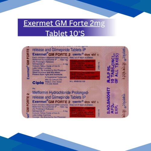 Exermet GM Forte 2mg Tablet 10'S