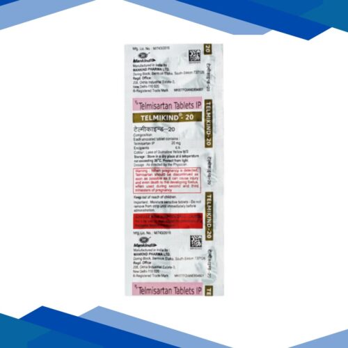 Telmikind 20mg Tablet 10'S