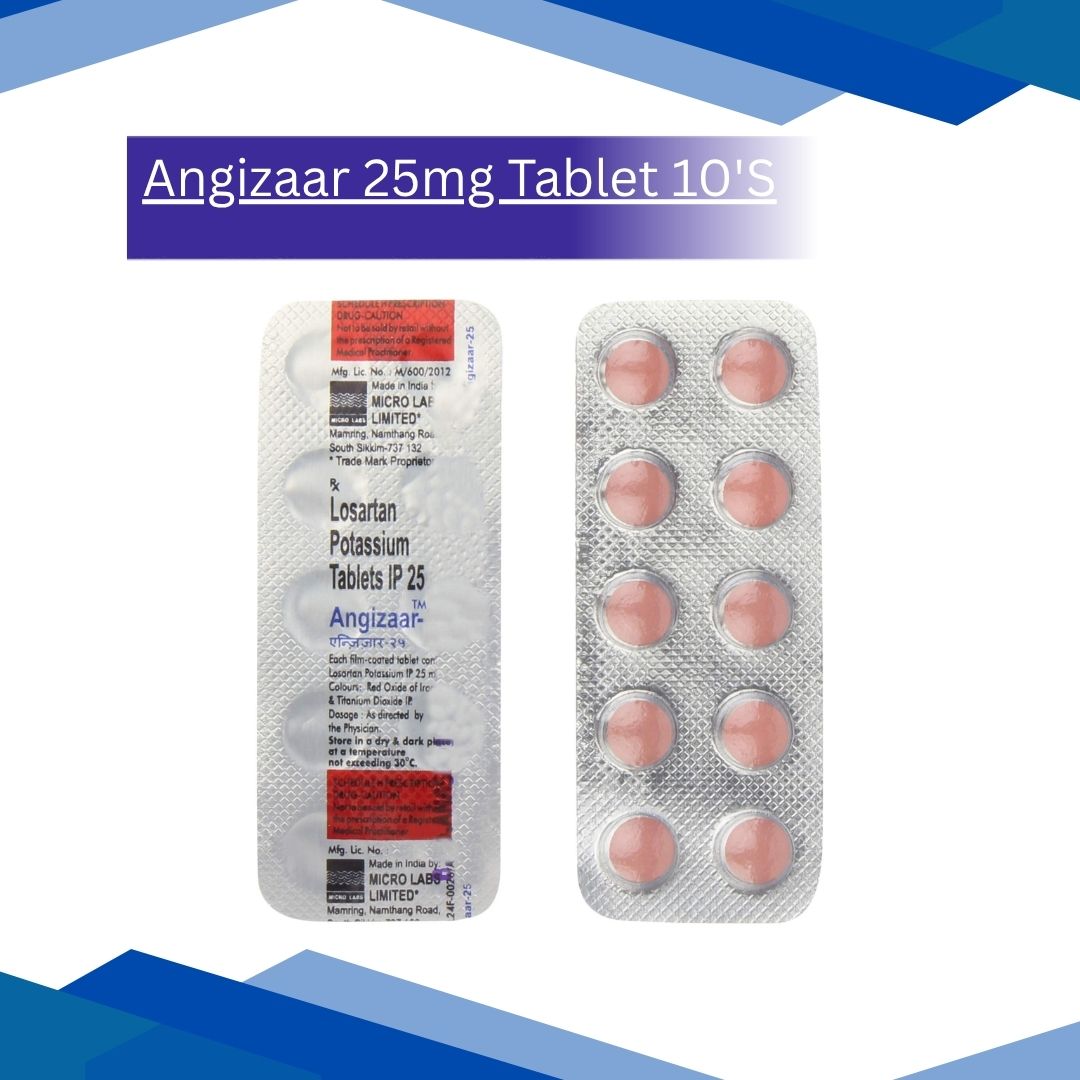 Angizaar 25 mg Tablet 10's